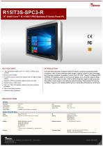 15" Intel® Core™ i5-1135G7 IP65 Stainless R Series Panel PC R15IT3S-SPC3-R