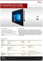 15" Intel® Core™ i5-1235U Standalone Panel PC HMI R15IAD3S-GCC3(HB)