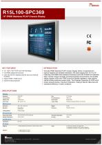 15" IP69K Stainless PCAP Chassis Display R15L100-SPC369