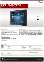 15" PCAP Touch Chassis Display R15L100-67C3POD