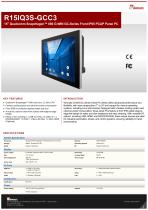 15" Qualcomm Snapdragon™ 660 G-WIN GC-Series Front IP65 PCAP Panel PC  R15IQ3S-GCC3