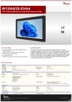 15.6" E Series HMI Panel PC with Intel® Processor N150 W15IAN3S-EHA4