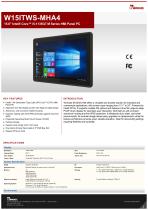 15.6" Intel® Core™ i5-1135G7 M Series HMI Panel PC W15ITWS-MHA4
