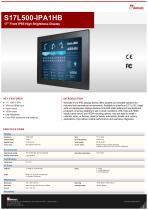 17" Front IP65 High Brightness Display  S17L500-IPA1HB 