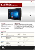 18.5" Intel® Celeron® N2930 Front IP65 Panel PC W18IP7T-IPA2
