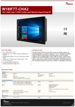 18.5" Intel® Core™ i3/i5/i7 (Coffee Lake Refresh) Chassis Panel PC W18IF7T-CHA2