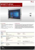 18.5” Intel® Core™ i5 (Tiger Lake) Open Frame Panel PC W18IT7T-OFA2