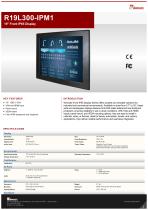 19" Front IP65 Display  R19L300-IPM1