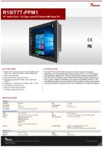 19” Intel® Core™ i5 (Tiger Lake) PP Series HMI Panel PC R19IT7T-PPM1