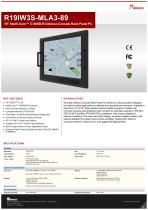 19" Intel® Core™ i7-­8665UE Defence Console Rack Panel PC R19IW3S-MLA3-89