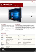19" Intel® Pentium® N4200 Open Frame Panel PC R19IP7T-OFM1