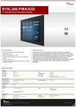 19" Resistive Touch Panel Mount Display R19L300-PMA3OD