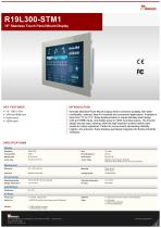 19" Stainless Touch Panel Mount Display R19L300-STM1