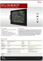 21.3" PCAP Rack Mount Defence Display R21L100-MLM1FP