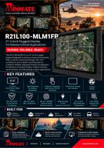 21.3" PCAP Rack Mount Defence Display R21L100-MLM1FP