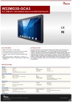21.5" ARM A78 + A55 G-WIN GC-Series Front IP65 PCAP Panel PC W22MG3S-GCA3