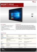 21.5" HMI Panel PC with Intel® Pentium® N4200 W22IP7T-PPA3