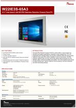 21.5" Intel Atom® x6413E IP65 Stainless Resistive Chassis Panel PC W22IE3S-65A3