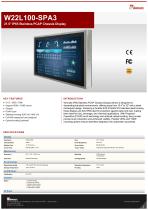 21.5" IP65 Stainless PCAP Chassis Display W22L100-SPA3