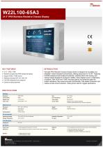 21.5" IP65 Stainless Resistive Chassis Display W22L100-65A3