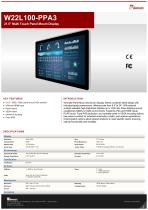 21.5" Multi Touch Panel Mount Display W22L100-PPA3