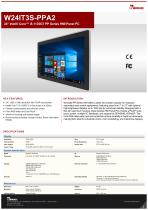24" Intel® Core™ i5-1135G7 PP Series HMI Panel PC W24IT3S-PPA2