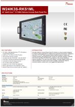 24" Intel® Core™ i5-7200U Defence Console Rack Panel PCs W24IK3S-RKS1ML