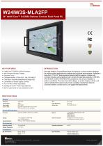 24" Intel® Core™ i5-8265U Defence Console Rack Panel PC W24IW3S-MLA2FP