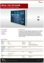 24” Open Frame High Brightness Display W24L100-OFA2HB