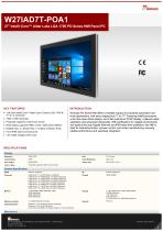 27" Intel® Core™ Alder Lake LGA 1700 PO Series HMI Panel PC W27IAD7T-POA1