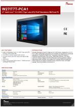 27" Intel® Core™ i5-1135G7 (Tiger Lake UP3) PCAP Standalone HMI Panel PC W27IT7T-PCA1