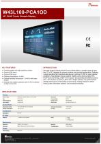 43" PCAP Touch Chassis Display W43L100-PCA1OD