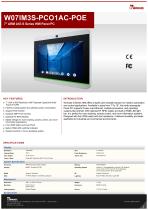 7" ARM A53 S Series HMI Panel PC W07IM3S-PCO1AC-POE
