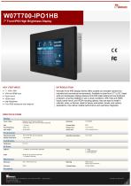 7" Front IP65 High Brightness Display W07T700IPO1HB