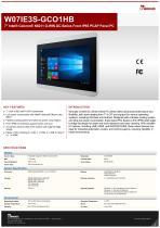 7" Intel® Celeron® N6211 G-WIN GC-Series Front IP65 PCAP Panel PC W07IE3S-GCO1HB