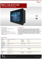 7" PCAP Touch Panel Mount Display W07L100-EHT1OD