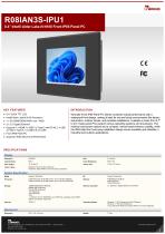 8.4” Intel® Twin Lake N150 Front IP65 Panel PC R08IAN3S-IPU1
