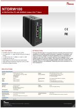 AI DIN Rail Box PC with NVIDIA® Jetson Orin™ Nano NTDRW100
