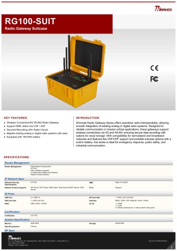 Radio Gateway Suitcase RG100-SUIT