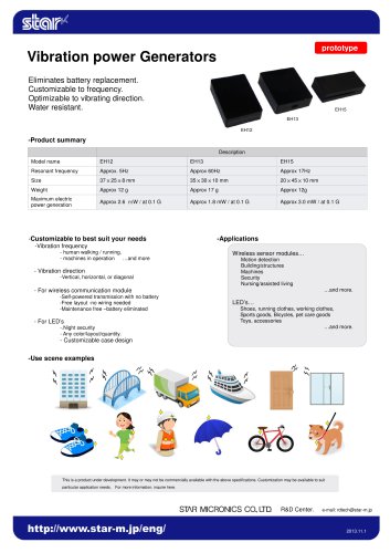 Vibration Power Generators