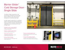 Barrier Glider® Cold Storage Door - Single Slide