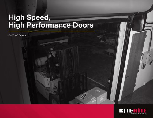 High Speed, High Performance Doors FasTrax® Doors