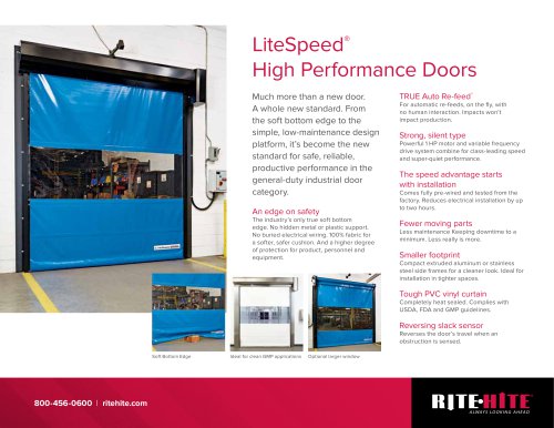 LITE SPEED High-Performance Doors