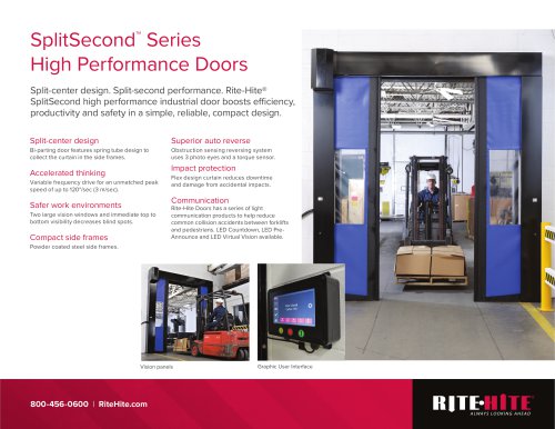 SplitSecond™  Series High Performance Doors