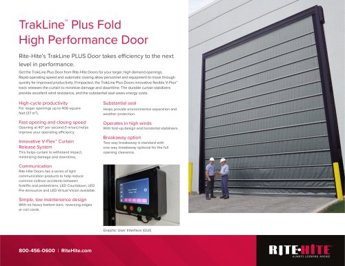 TrakLine™  Plus Fold High Performance Door