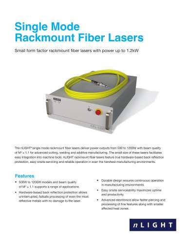 Single Mode Rackmount Fiber Lasers