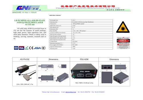 AO-FN-532 /10~60uJ /1~500mW