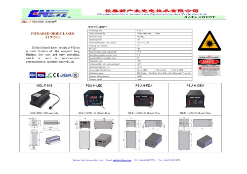 CNI/Diode infrared laser module /MDL-F-915