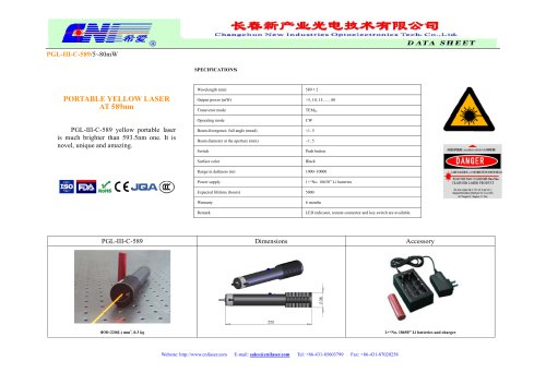 Portable Laser PGL-III-C-589