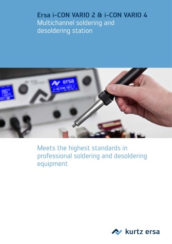 Poduct catalog Ersa i-CON VARIO soldering stations